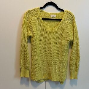 Lou & Grey Sunny Yellow V-Neck Sweater